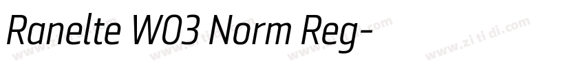 Ranelte W03 Norm Reg字体转换 Ranelte W03 Norm Reg字体转换